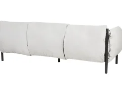 Beliani 3-Istuttava Ulkosohva Alumiini Vaaleanharmaa Esperia Best