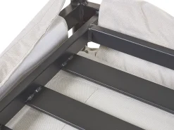 Beliani 3-Istuttava Ulkosohva Alumiini Vaaleanharmaa Esperia Best