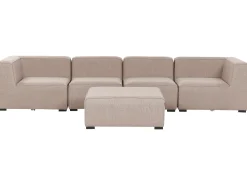 Beliani 4-Istuttava Ulkosohva Ja Rahi Kangas Beige Arezzo Clearance