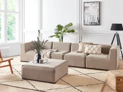 Beliani 4-Istuttava Ulkosohva Ja Rahi Kangas Beige Arezzo Clearance