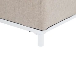 Beliani 3-Istuttava Ulkosohva Kangas Beige/Valkoinen Rovigo Clearance