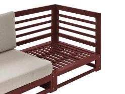 Beliani 3-Istuttava Ulkosohva Sertifioitu Akasiapuu Mahonginruskea Trani Cheap