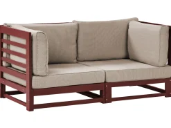 Beliani 2-Istuttava Ulkosohva Sertifioitu Akasiapuu Mahonginruskea Trani Clearance