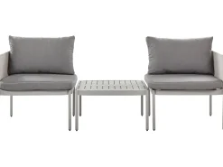 Beliani 2-Istuttava Ulkosohvaryhma Alumiini Vaaleanharmaa Terracina Store