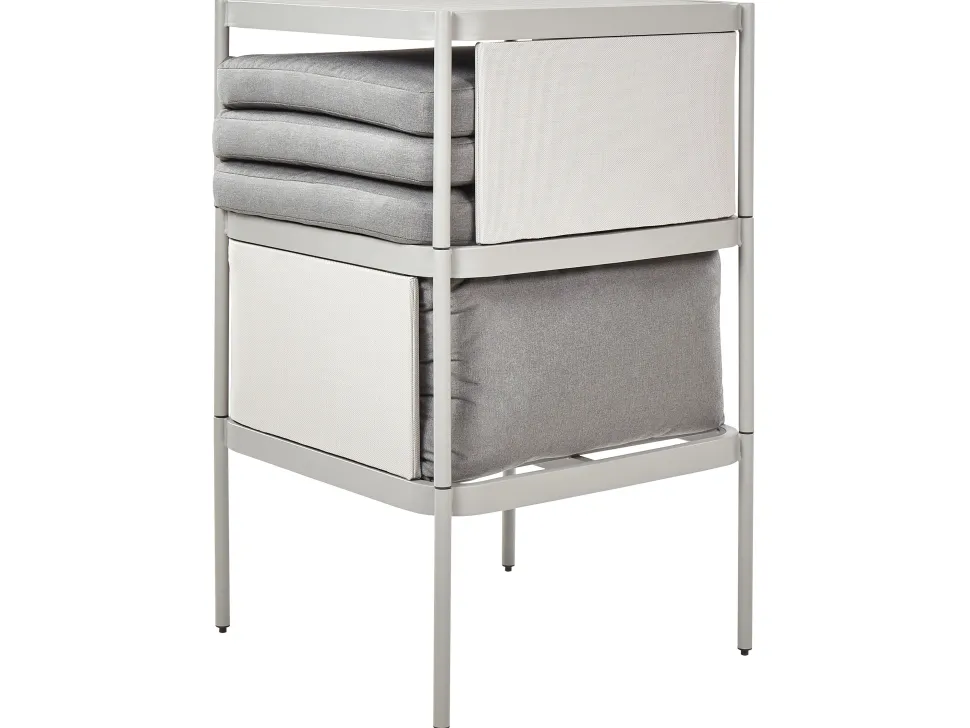 Beliani 2-Istuttava Ulkosohvaryhma Alumiini Vaaleanharmaa Terracina Store