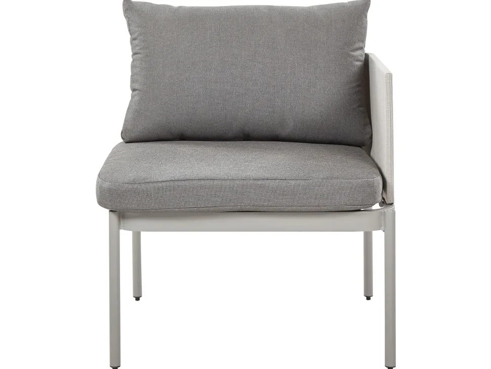 Beliani 2-Istuttava Ulkosohvaryhma Alumiini Vaaleanharmaa Terracina Store