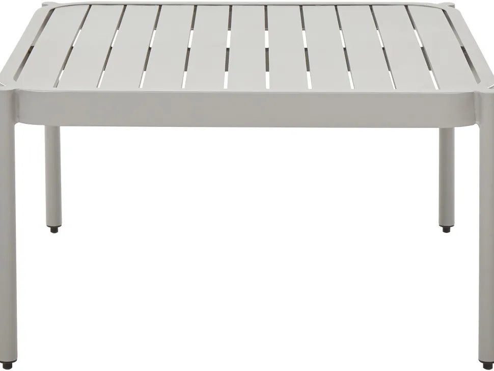 Beliani 2-Istuttava Ulkosohvaryhma Alumiini Vaaleanharmaa Terracina Store