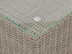 Beliani 6-Istuttava Ulkosohvaryhma Polyrottinki Oikeak. Ruskeanharmaa Contare Flash Sale