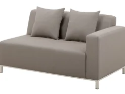 Beliani 5-Istuttava Ulkosohvaryhma Kangas Vasenk. Ruskeanharmaa Belize Cheap