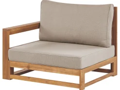 Beliani 5-Istuttava Ulkosohvaryhma Akaasia Vaalea Puu Timor Ii Store