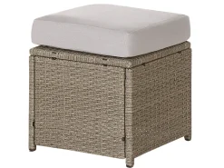 Beliani 5-Istuttava Ulkosohvaryhma Polyrottinki Ruskeanharmaa Bardi Online