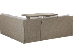 Beliani 5-Istuttava Ulkosohvaryhma Polyrottinki Ruskeanharmaa Bardi Online