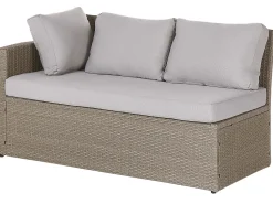 Beliani 5-Istuttava Ulkosohvaryhma Polyrottinki Ruskeanharmaa Bardi Online