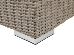 Beliani 6-Istuttava Ulkosohvaryhma Polyrottinki Vasenk. Ruskeanharmaa Contare New