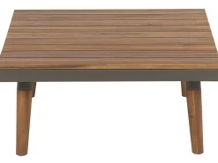 Beliani 5-Istuttava Ulkosohvaryhma Akasiapuu Harmaa Corato Fashion