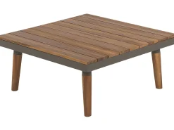 Beliani 5-Istuttava Ulkosohvaryhma Akasiapuu Harmaa Corato Fashion