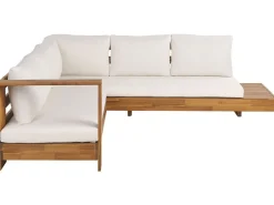 Beliani 5-Istuttava Ulkosohvaryhma Akasiapuu Vasenk. Valkoinen Marettimo Cheap