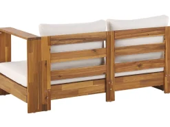 Beliani 5-Istuttava Ulkosohvaryhma Akasiapuu Vasenk. Valkoinen Marettimo Cheap