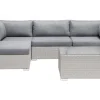 Beliani 4-Istuttava Ulkosohvaryhma Polyrottinki Oikeak. Vaaleanharmaa Sano Ii Clearance