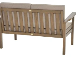 Beliani 4-Istuttava Ulkosohvaryhma Akaasia Tumma Puu Manila Shop