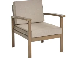 Beliani 4-Istuttava Ulkosohvaryhma Akaasia Tumma Puu Manila Shop