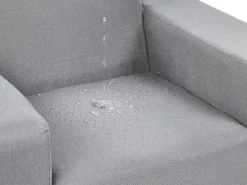 Beliani 5-Istuttava Ulkosohvaryhma Kangas Harmaa/Valkoinen Rovigo Cheap