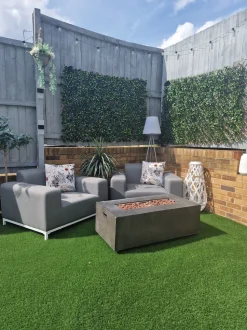 Beliani 5-Istuttava Ulkosohvaryhma Kangas Harmaa/Valkoinen Rovigo Cheap