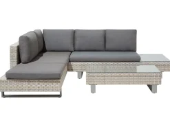 Beliani 5-Istuttava Ulkosohvaryhma Polyrottinki Harmaa Lanciano Cheap