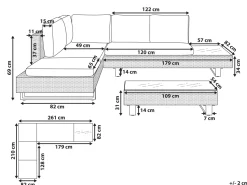 Beliani 5-Istuttava Ulkosohvaryhma Polyrottinki Harmaa Lanciano Cheap