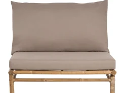 Beliani 2-Istuttava Ulkosohvaryhma Bambu Vaalea Puu/Ruskeanharmaa Todi Cheap