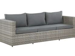 Beliani 5-Istuttava Ulkosohvaryhma Polyrottinki Oikeak. Harmaa Sabbia Outlet