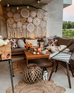 Beliani 4-Istuttava Ulkosohvaryhma Akaasia Oikeak. Mahonginruskea Timor Ii Cheap