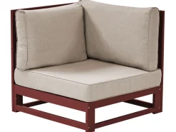 Beliani 4-Istuttava Ulkosohvaryhma Akaasia Oikeak. Mahonginruskea Timor Ii Cheap