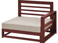 Beliani 5-Istuttava Ulkosohvaryhma Sertifioitu Akaasia Mahonginruskea Timor Ii Shop