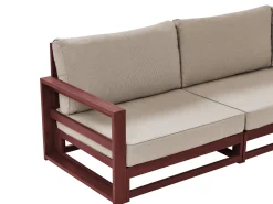 Beliani 5-Istuttava Ulkosohvaryhma Sertifioitu Akaasia Mahonginruskea Timor Ii Shop