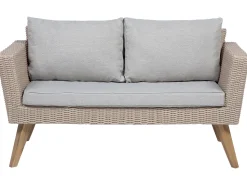 Beliani 4-Istuttava Ulkosohvaryhma Polyrottinki Harmaa Vittoria Sale