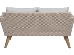 Beliani 4-Istuttava Ulkosohvaryhma Polyrottinki Harmaa Vittoria Sale