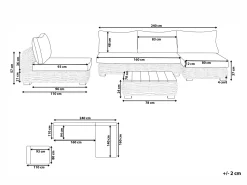 Beliani 4-Istuttava Ulkosohvaryhma Rottinki Vasenk. Luonnonvari Varallo Clearance