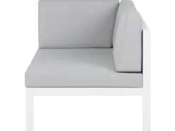Beliani 6-Istuttava Ulkosohvaryhma Alumiini Valkoinen/Harmaa Castella Online