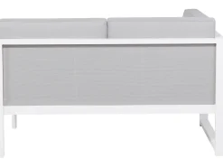 Beliani 6-Istuttava Ulkosohvaryhma Alumiini Valkoinen/Harmaa Castella Online