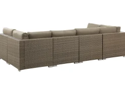 Beliani 6-Istuttava Ulkosohvaryhma Polyrottinki Ruskea Belvedere Flash Sale