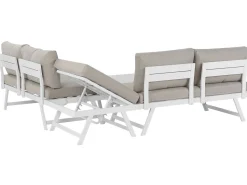 Beliani 5-Istuttava Ulkosohvaryhma Alumiini Ruskeanharmaa Coccorino Cheap