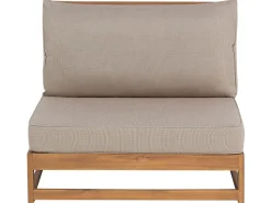 Beliani 4-Istuttava Ulkosohvaryhma Akaasia Oikeak. Vaalea Puu Timor Fashion