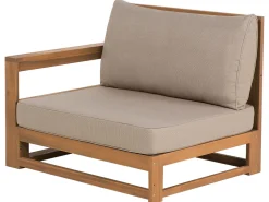 Beliani 4-Istuttava Ulkosohvaryhma Akaasia Oikeak. Vaalea Puu Timor Fashion