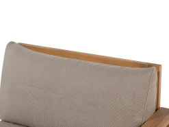 Beliani 4-Istuttava Ulkosohvaryhma Akaasia Oikeak. Vaalea Puu Timor Fashion