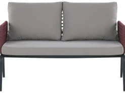 Beliani 4-Istuttava Ulkosohvaryhma Alumiini Harmaa Sciacca Outlet