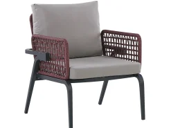 Beliani 4-Istuttava Ulkosohvaryhma Alumiini Harmaa Sciacca Outlet