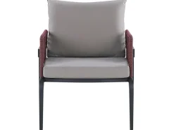 Beliani 4-Istuttava Ulkosohvaryhma Alumiini Harmaa Sciacca Outlet