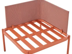 Beliani 2-Istuttava Ulkosohvaryhma Alumiini Oranssi Terracina Hot