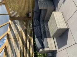 Beliani 4-Istuttava Ulkosohvaryhma Polyrottinki Tummanharmaa Avola Cheap